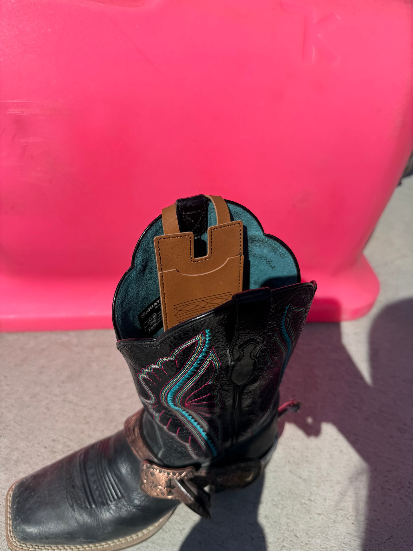 Card holder for boots!