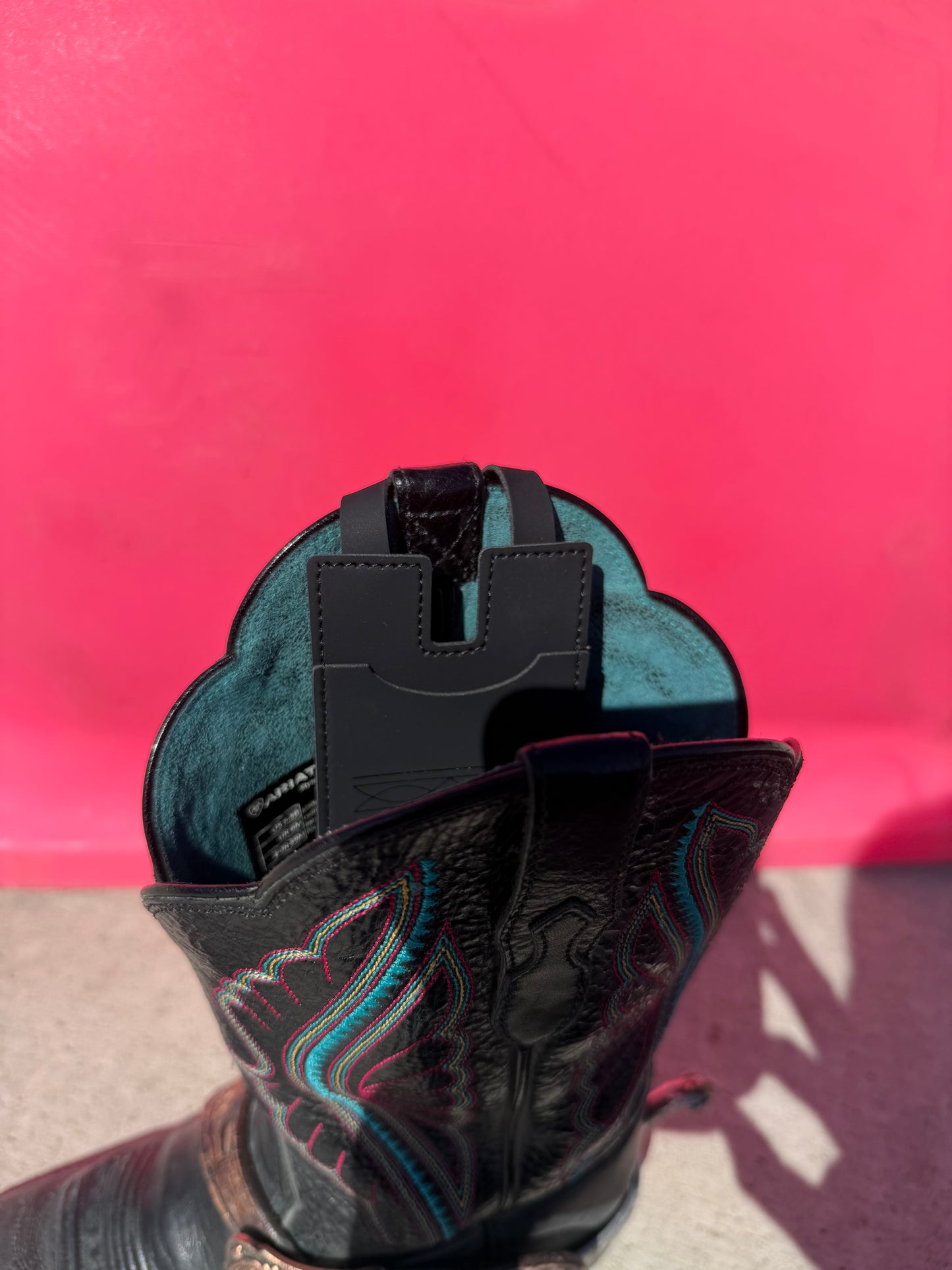 Card holder for boots!