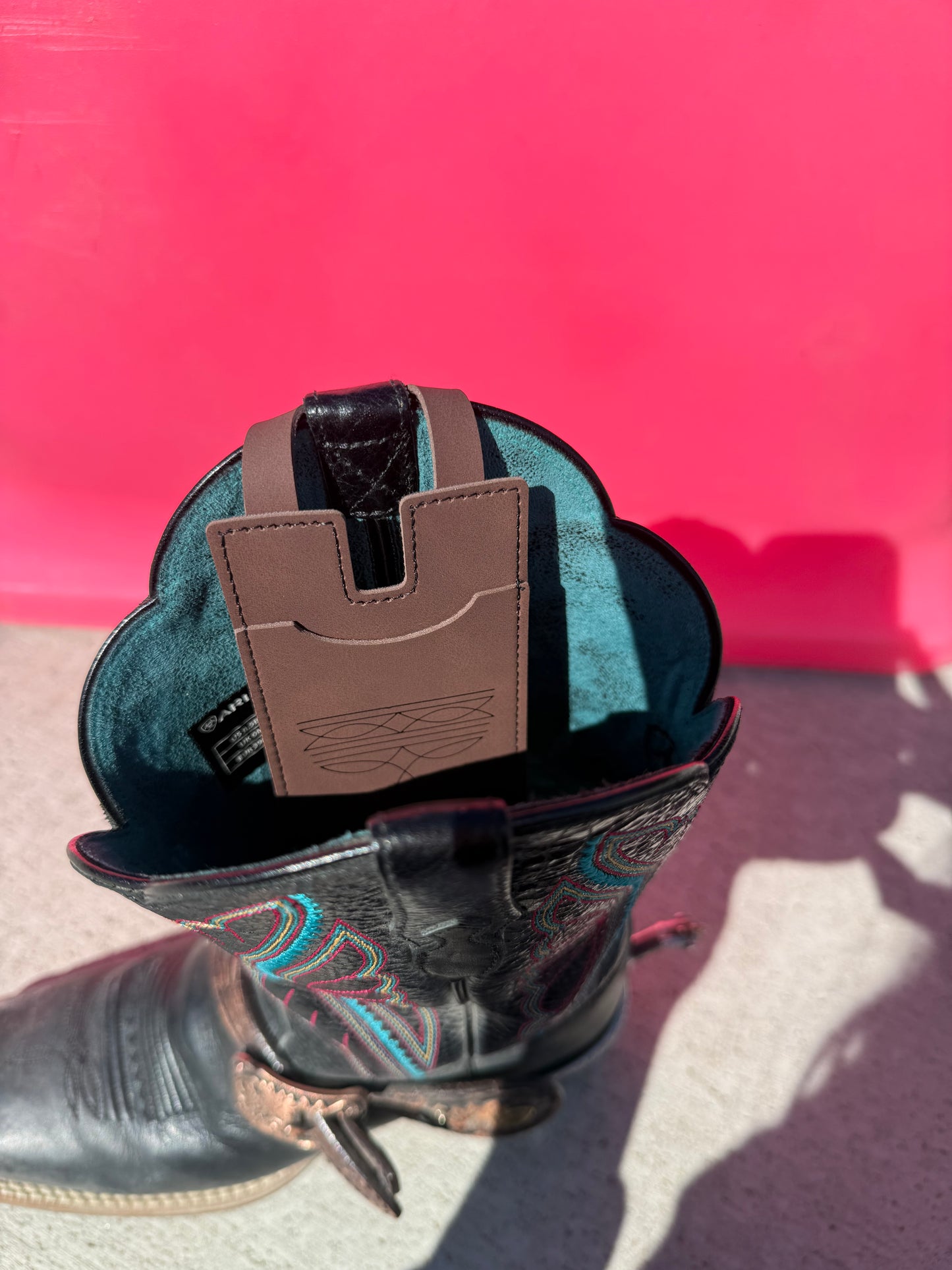 Card holder for boots!