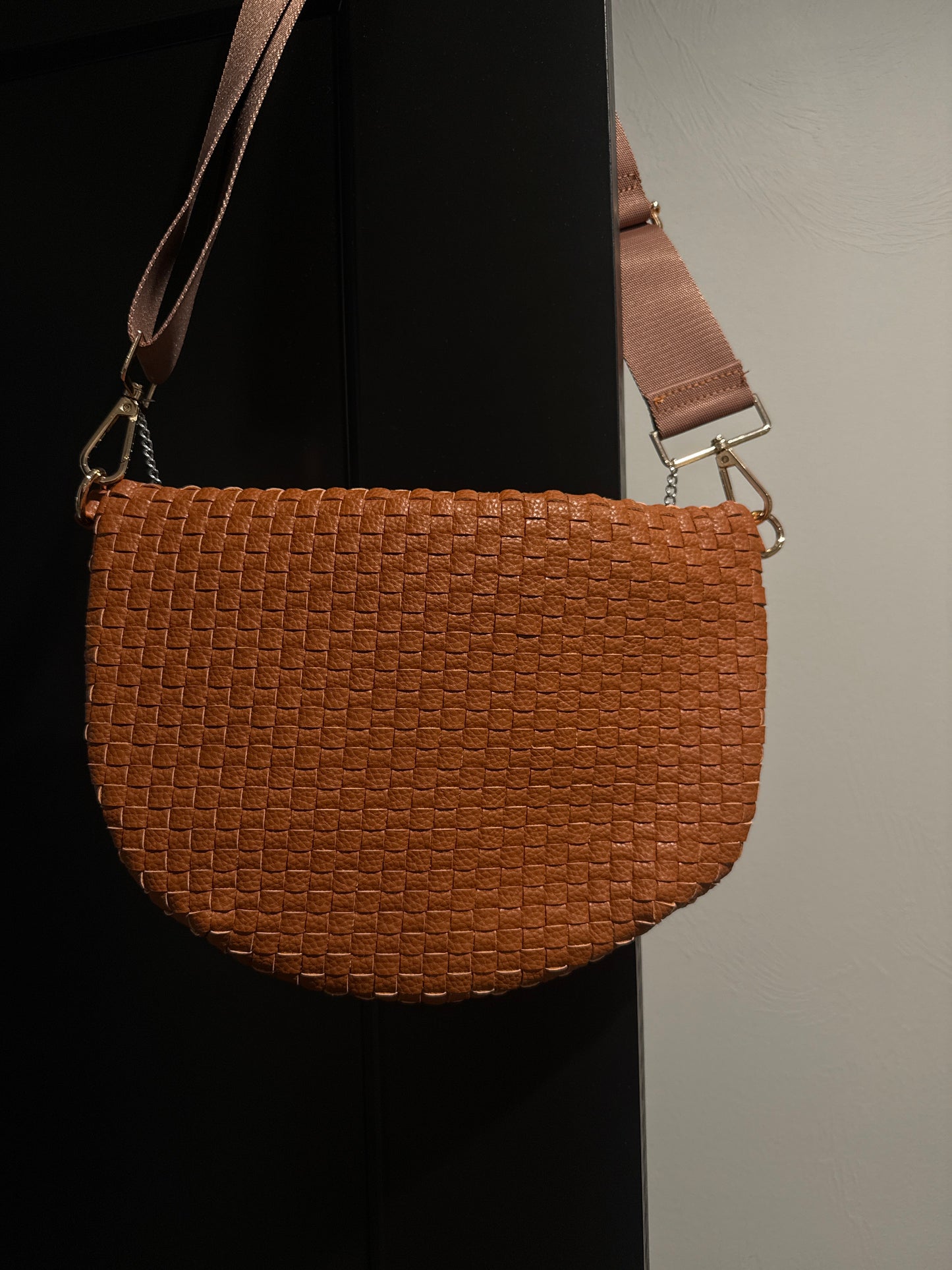 Keep On Truckin' Brown Crossbody Bag