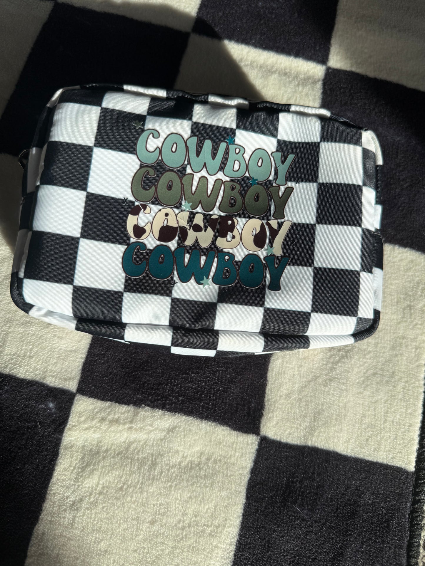 Cowboy mini makeup bag!
