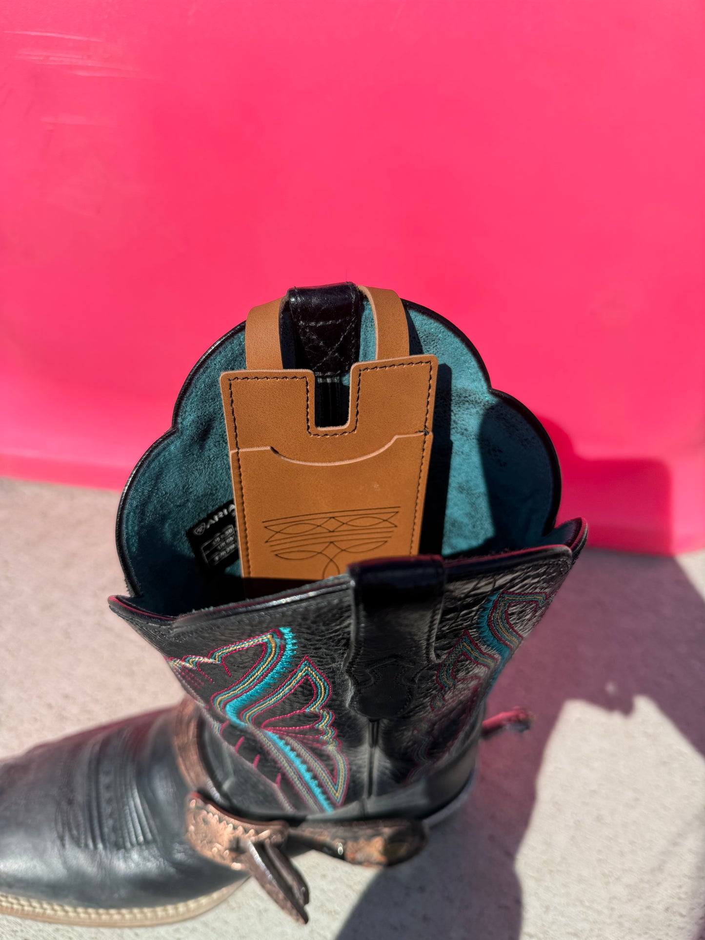 Card holder for boots!