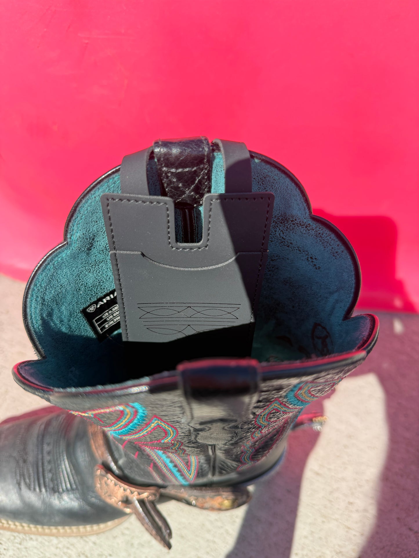 Card holder for boots!