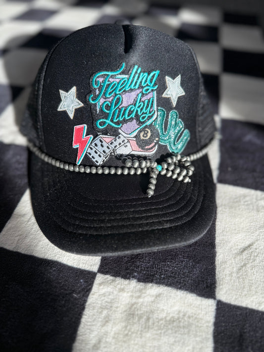 Feeling lucky trucker hat!