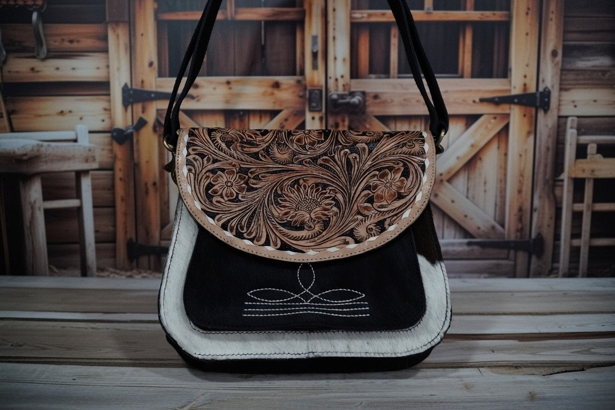 Rustic Bloom Crossbody